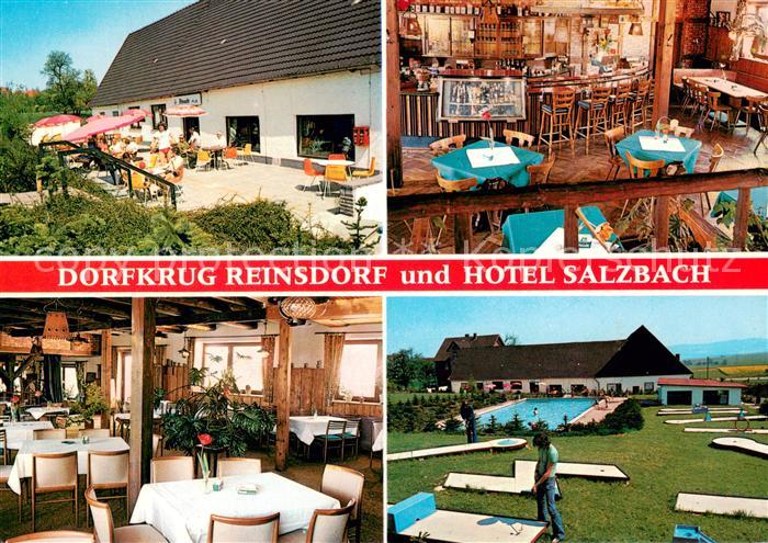 Reinsdorf Apelern Restaurant Dorfkrug Hotel Salzbach Minigolfplatz