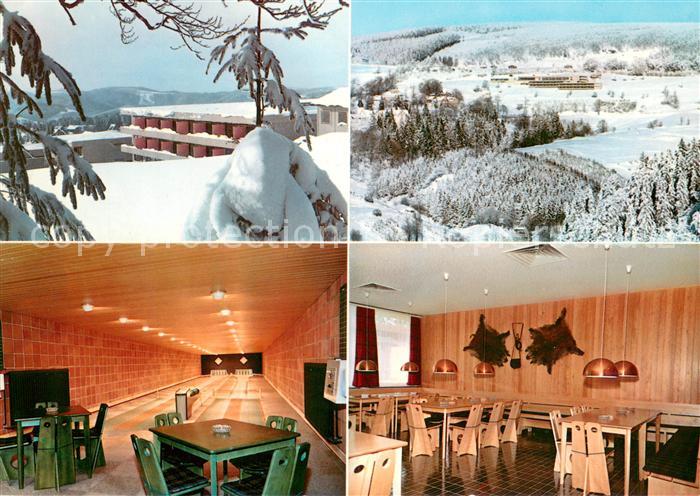 St Andreasberg Harz Ferienhotel Restaurant Kegelbahn Winterlandschaft