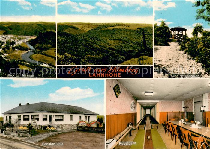 Hoemberg Landschaftspanorama Lahnhoehe Nassau Pension Kegelbahn Pavillon