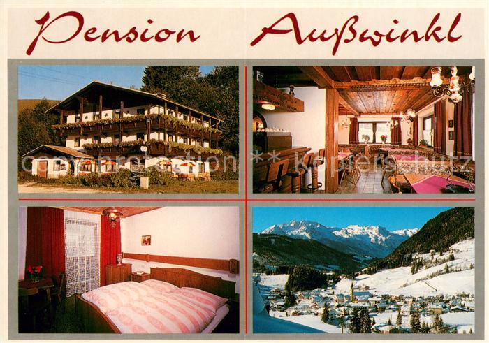 Russbach Pass Gschuett Pension Ausswinkl Restaurant Cafe Winterpanorama Alpen