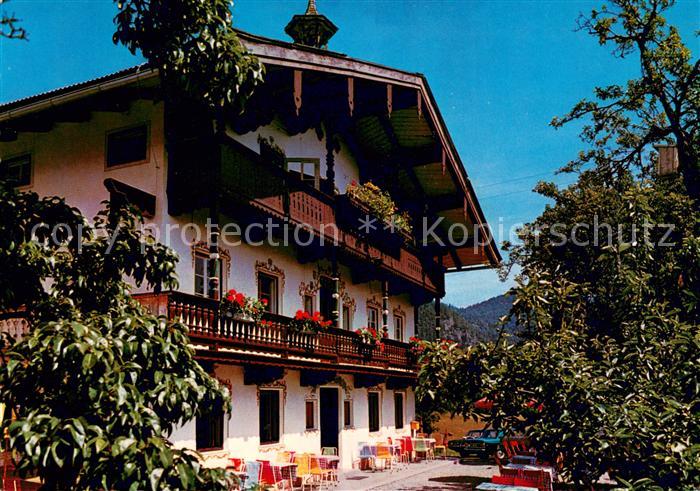 Koessen Tirol Berggasthaus Pension Peternhof Terrasse