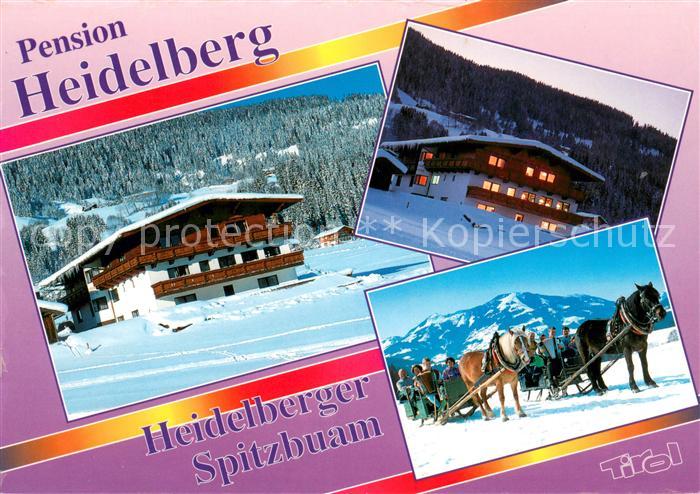 Hopfgarten Brixental Pension Heidelberg Heidelberger Spitzbuam Pferdeschlitten W