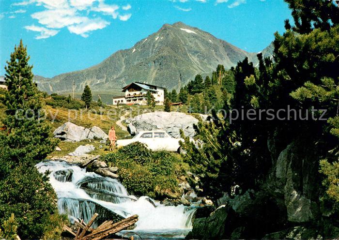Kuehtai Hotel Kuehtaier Schloessl Bergbach Wasserfall Alpen