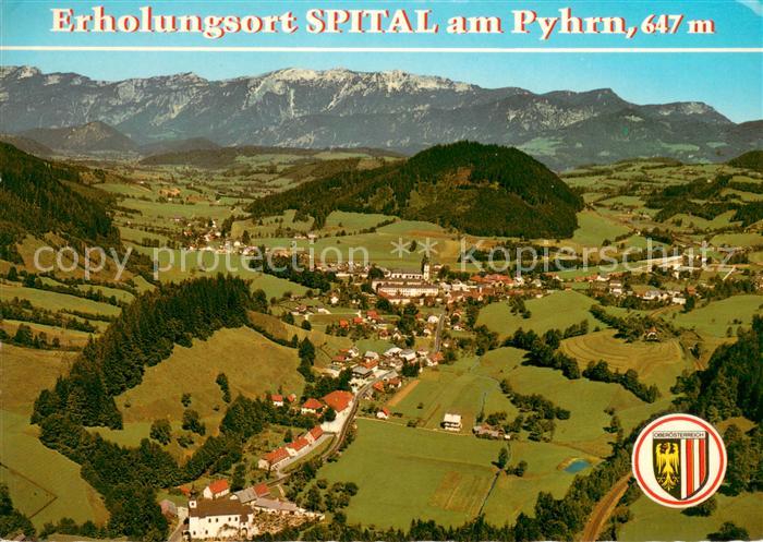 Spital Pyhrn Erholungsort Alpenpanorama Fliegeraufnahme