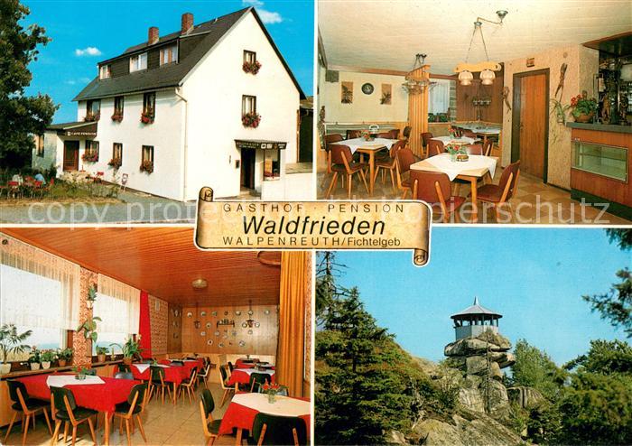 Walpenreuth Oberfranken Gasthof Pension Waldfrieden im Fichtelgebirge Aussichtsp