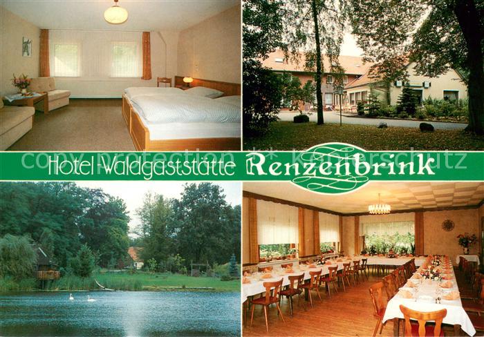 Bramsche Hase Hotel Waldgaststaette Renzenbrink Fremdenzimmer Festsaal Teich