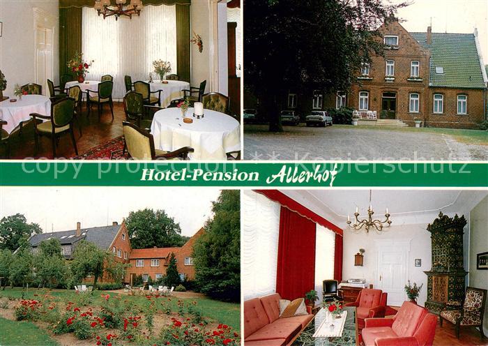 Bosse Rethem Hotel Pension Allerhof Gastraum Garten