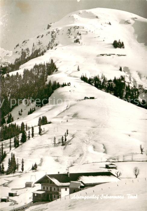 Soell Tirol Alpengasthof Salvenmoos Winterlandschaft Alpen