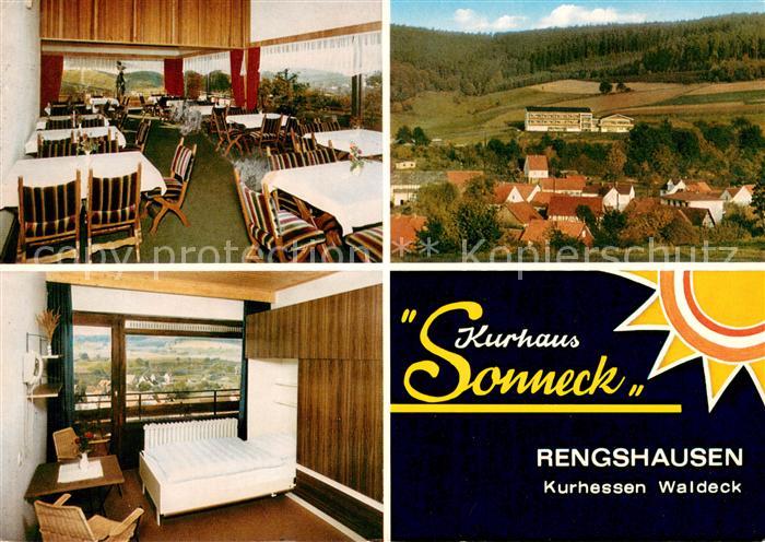 Rengshausen Hessen Kurhaus Sonneck Speiseraum Panorama