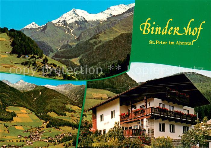 St Peter Ahrntal Gaestehaus Binderhof Landschaftspanorama Alpen