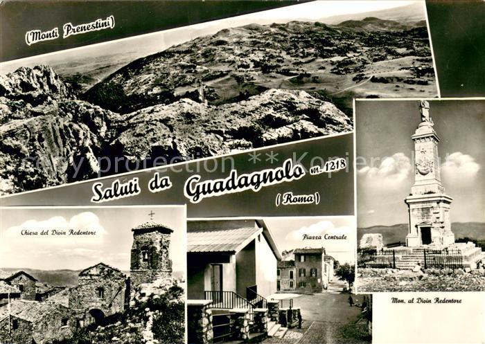 Guadagnolo Capranica Panorama Monte Prenestini Monumento al Divin Redentore Piaz