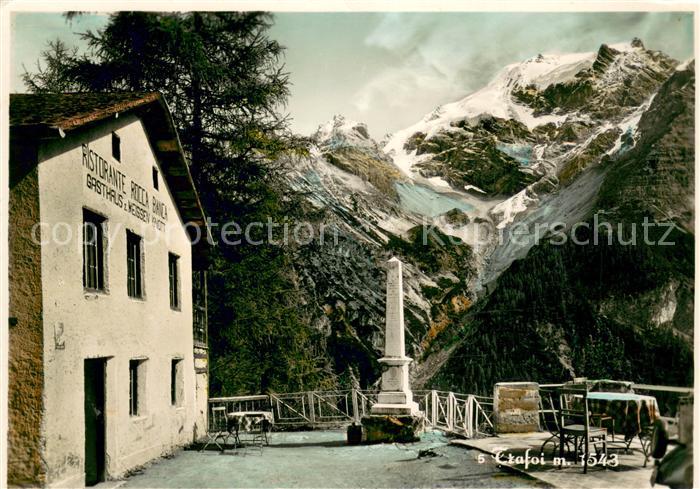 Trafoi Suedtirol Ristorante Rocca Bianca Gasthaus zum weissen Knott Alpen Ortler