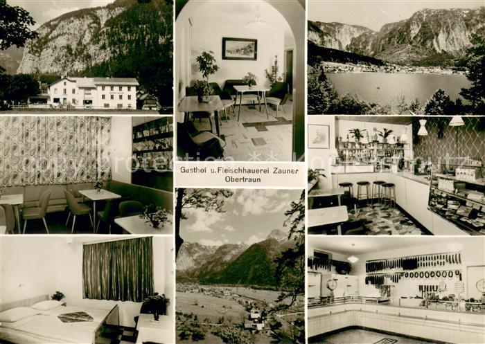 Obertraun Gasthof Fleischerei Zauner Panorama Hallstaettersee Alpen