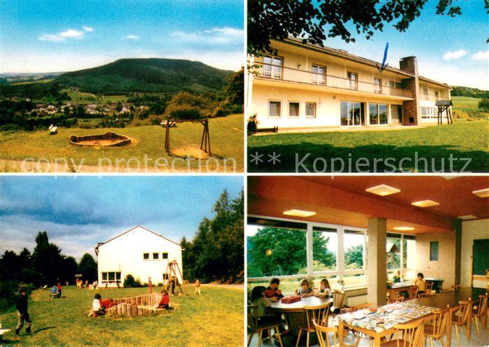 Muellenborn Schullandheim Kinderspielplatz Landschaftspanorama