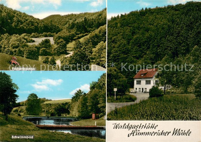 Huemmerich Westerwald Panorama Fockenbachtal Schwimmbad Waldgaststaette Huemmeri