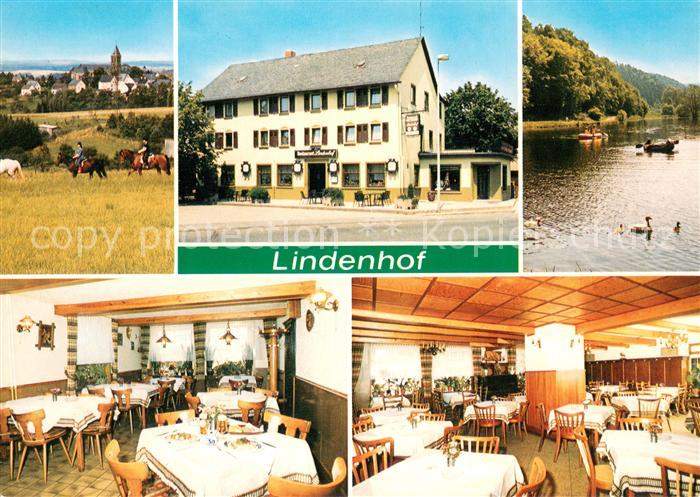 Horhausen Westerwald Restaurant Pension Lindenhof Partie am Fluss Bootfahren