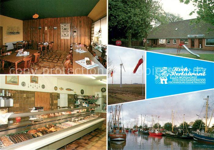 Dieksanderkoog Fisch Restaurant Ellen Mordhorst Gaststube Fischtheke Bootshafen