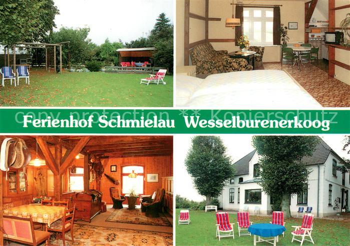 Wesselburenerkoog Ferienhof Schmielau Zimmer Gaststube Garten