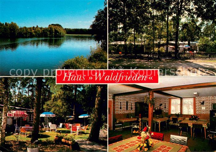 Amelinghausen Lueneburger Heide Haus Waldfrieden Gastraum Seepartie