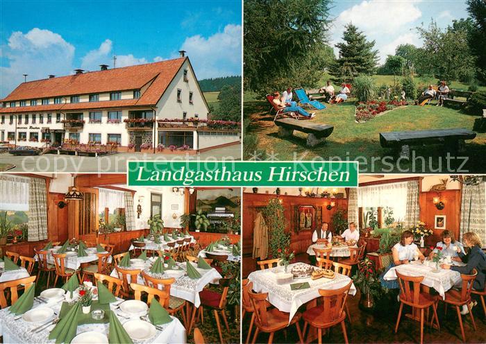Dachsberg Suedschwarzwald Landgasthaus Hirschen Hotel Gastraeume Park