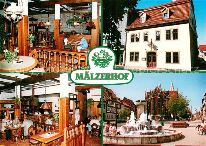 Muehlhausen Thueringen Maelzerhof Gastraeume Brunnen