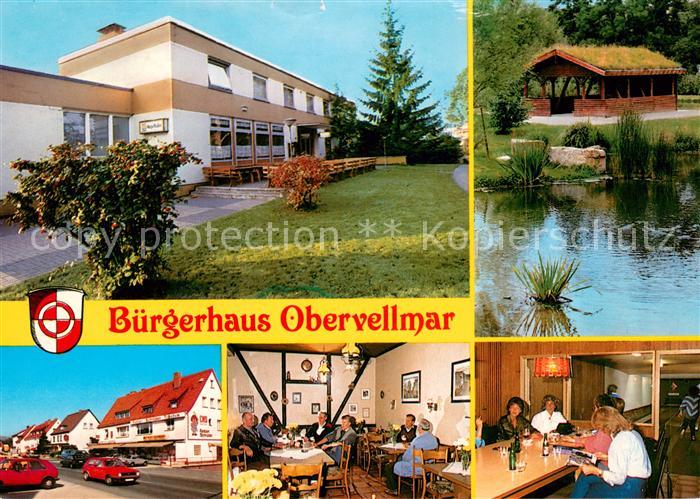 Obervellmar Buergerhaus Obervellmar Gaststube Kegelbahn Teich