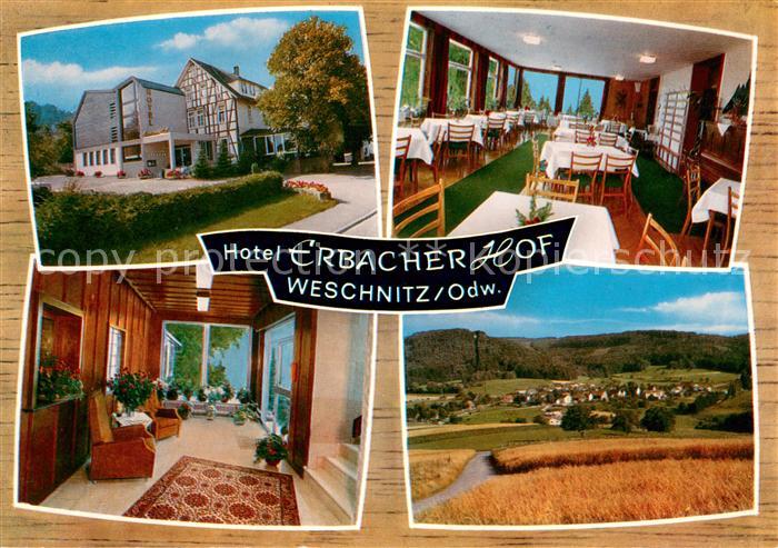 Weschnitz Hotel Erbacher Hof Gaststube Flur Panorama