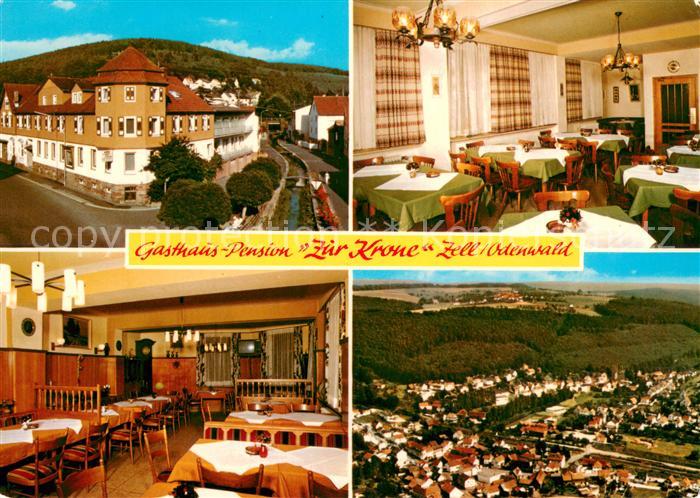 Zell Odenwald Gasthaus Pension Zur Krone Gastraeume Panorama