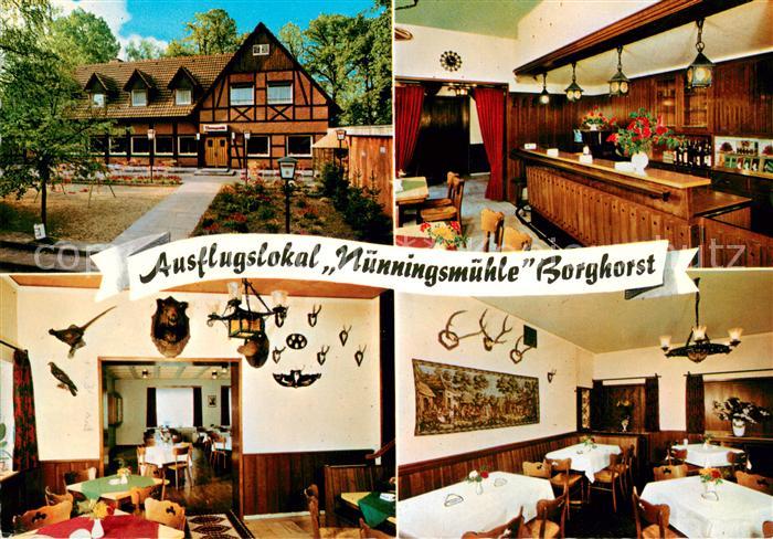 Borghorst Westfalen Ausflugslokal Nuenningsmuehle Gastraeume Bar