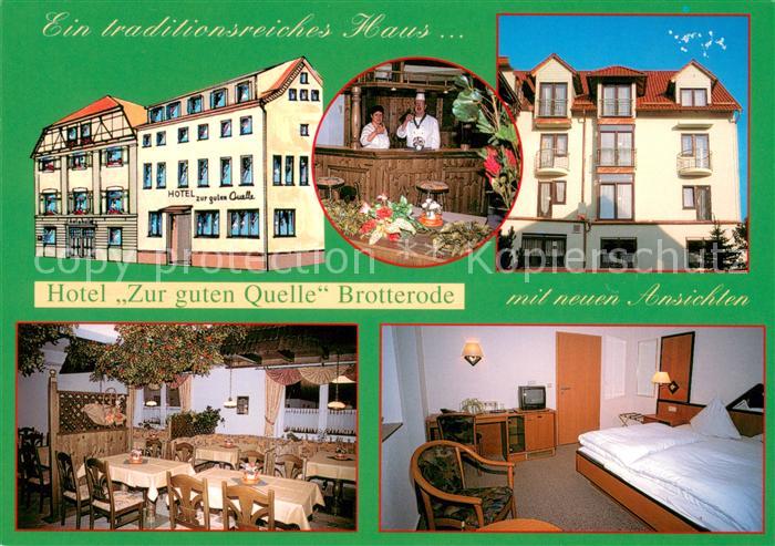 Brotterode Hotel Zur guten Quelle Gaststube Zimmer