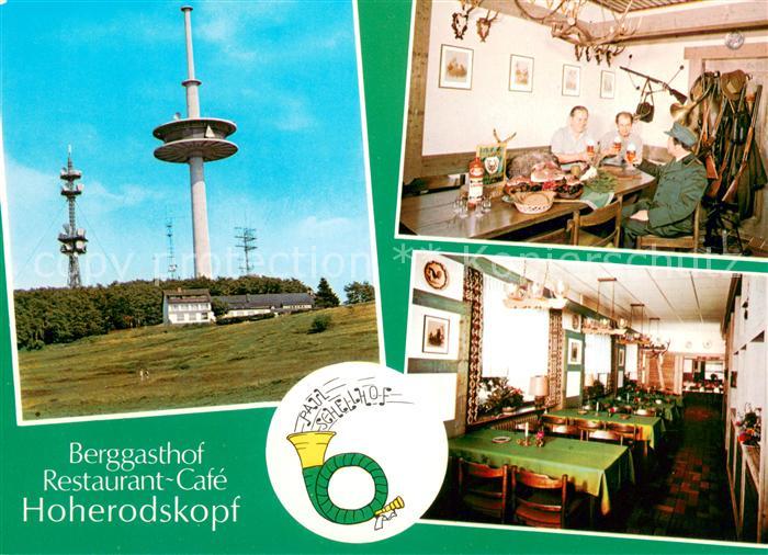 Hoherodskopf Berggasthof Restaurant Cafe Hoherodskopf Gaststube Fernsehturm