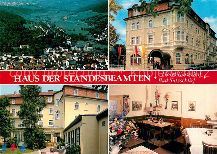 Bad Salzschlirf Panorama Haus der Standesbeamten Hotel Kaiserhof Gaststube