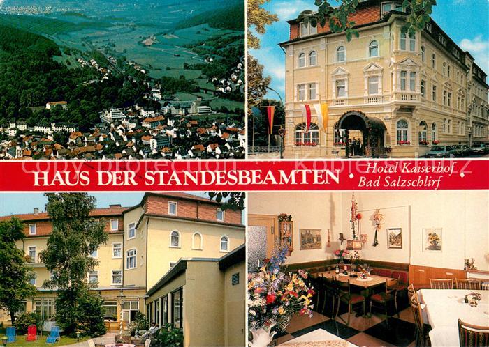 Bad Salzschlirf Panorama Haus der Standesbeamten Hotel Kaiserhof Gaststube