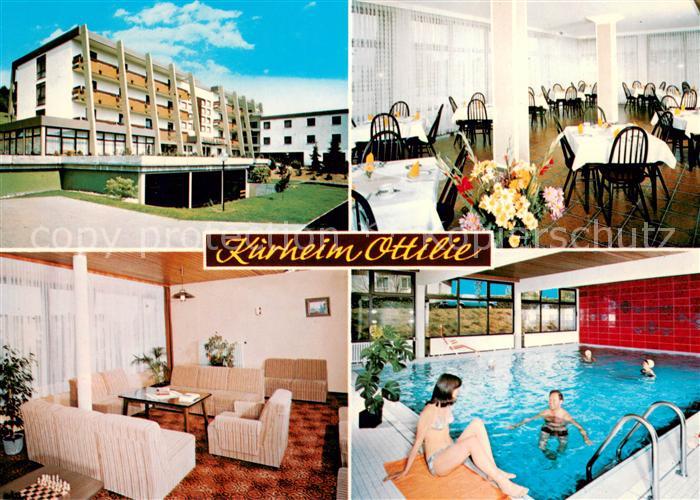 Bad Soden-Salmuenster Kurheim Ottilie Gastraum Zimmer Hallenbad