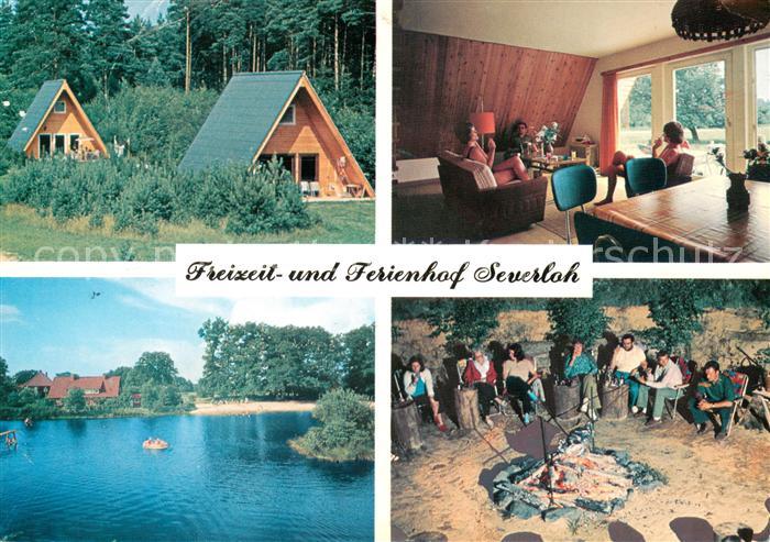 Eversen Celle Freizeit und Ferienhof Severloh Bungalows Seepartie Lagerfeuer