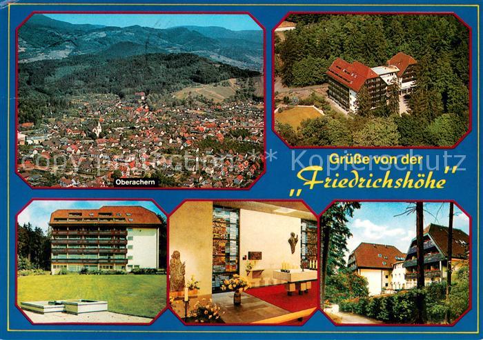 Oberachern Fliegeraufnahme Sanatorium und Erholungsheim Friedrichshoehe