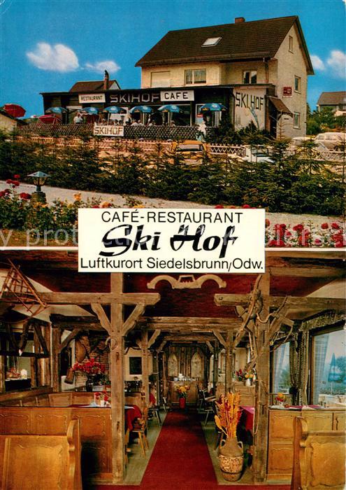 Siedelsbrunn Cafe Restaurant Ski Hof Gaststube