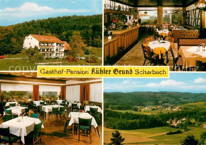 Scharbach Gasthof Pension Kuehler Grund Gastraeume Panorama