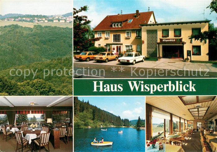 Heidenrod Haus Wisperblick Gaststube Terrasse Seepartie