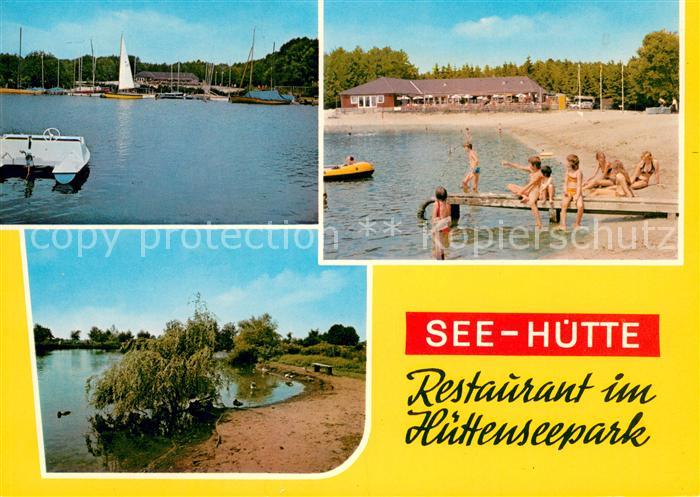 Meissendorf See Huette Restaurant im Huettenseepark Strandpartien