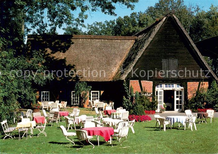 Amelinghausen Lueneburger Heide Cafe im Speicher Freiterrasse