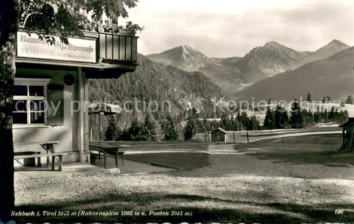 Rehbach Tirol mit Rohnenspitze und Ponten