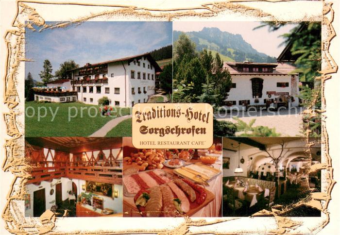 Jungholz Wertach Traditionshotel Sorgschrofen Gastraeume Bueffet