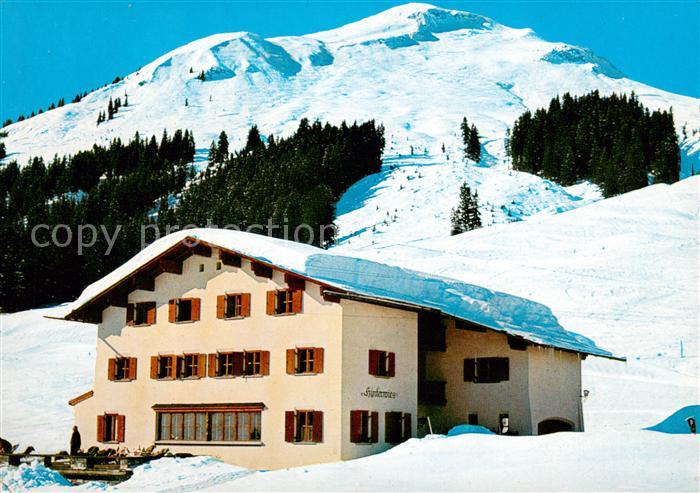 Lech Vorarlberg Pension Hinterwies Skigebiet Alpen