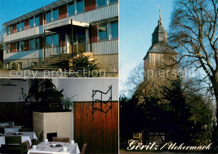 Goeritz Uckermark Hotel Garni Clubgaststaette Dorfkirche