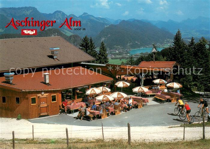 Buchberg Tirol Alpengasthaus Aschinger Alm am Zahmen Kaiser Fernsicht Walchsee A