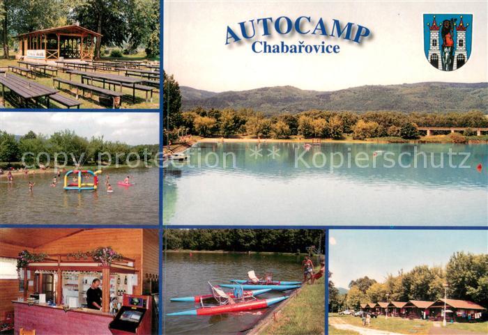 Chabarovice Autocamp Seepartien Restaurant Bungalows Boote
