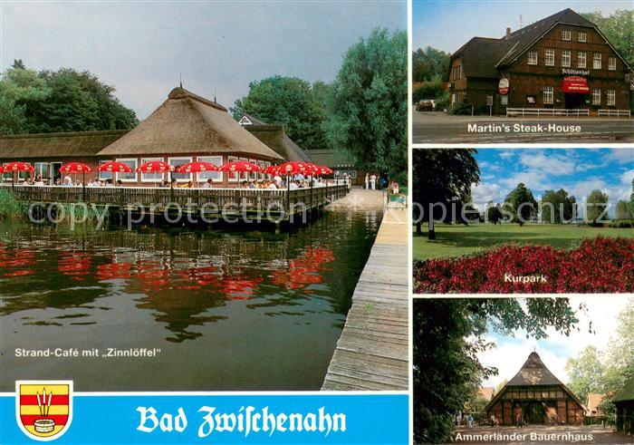 Bad Zwischenahn Strand Cafe mit Zinnloeffel Martins Steak House Kurpark Ammerlae