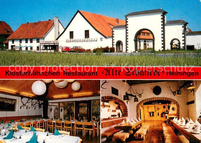 Heiningen Wolfenbuettel Klosterhaehnchen Restaurant Alte Schmiede Gastraeume