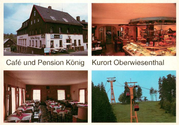 Oberwiesenthal Erzgebirge Cafe Pension Koenig Gastraeume Seilbahn